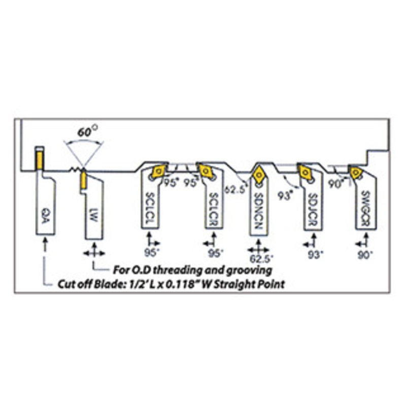 Precise Carbide Inserts for 1/4, 3/8 & 1/2 Shanks, DCMT(1.5) [Pack of 10] – 404-1056