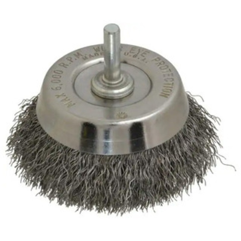 Anderson Wire Brush #06651, Crimped Wire, Hollow End, 2-3/4 Wheel Dia., 0.0118 Wire Dia. – 96-360-3