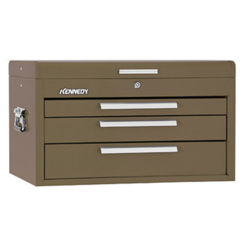 Kennedy 26 3-Drawer Mechanics Chest, Brown Wrinkle – 263B