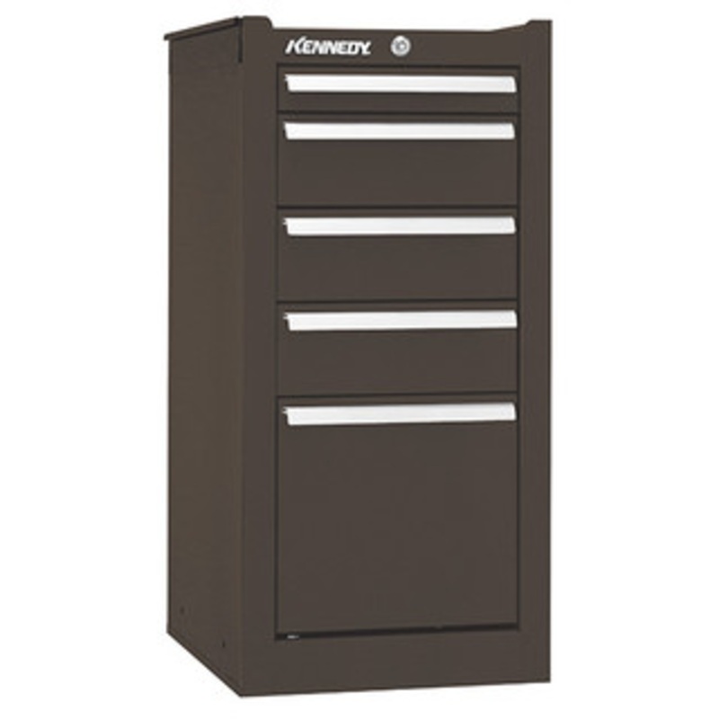 Kennedy K2000 5-Drawer Side Cabinet, Brown Wrinkle – 205XB
