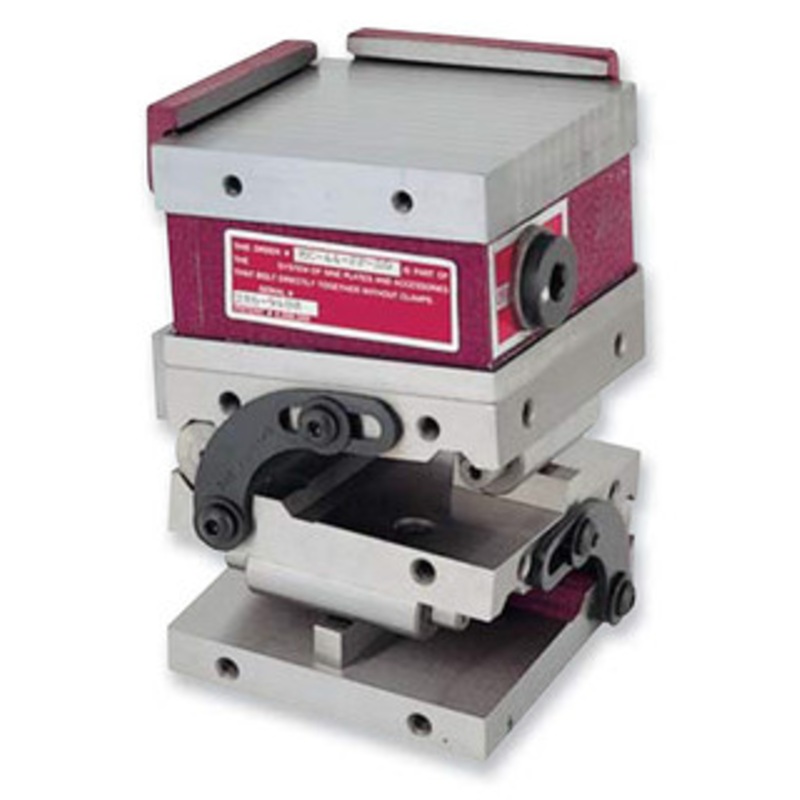 Suburban Sine System Magnetic Compound Sine Plate MSPC44FPS0, Fine Pole, Sine System 0, 4 x 4 x 5-3/4 – 77-291-3