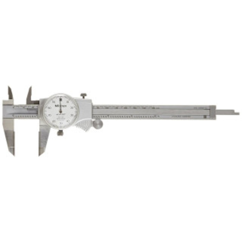 Mitutoyo Dial Caliper Series 505, 0-6 with Carbide OD Jaws – 505-736
