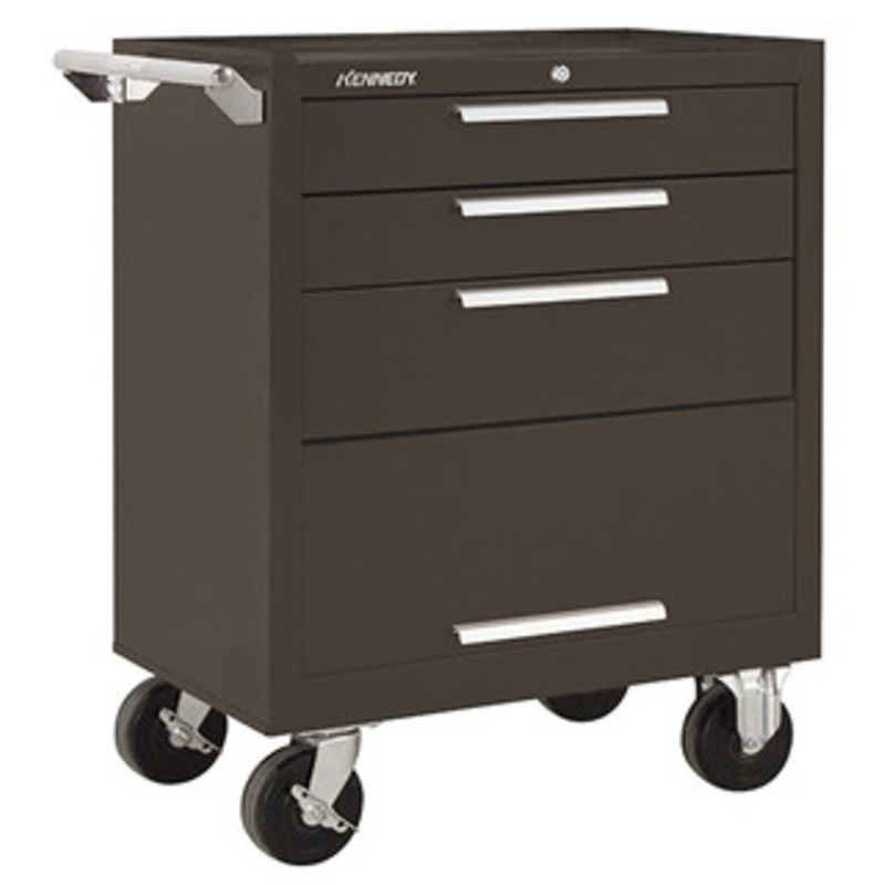 Kennedy K1800 27 3-Drawer Roller Cabinet, Brown Wrinkle – 273XB