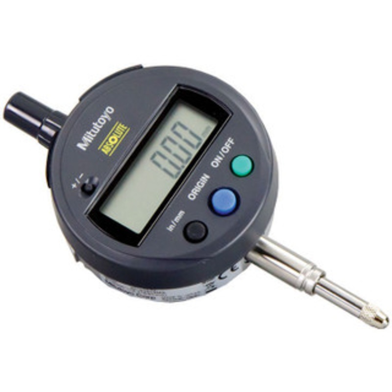 Mitutoyo ABSOLUTE Digimatic Indicator ID-S Series 543 ID-S1012MX, Lug Back, 0.5 / 12.7mm Range, 0.0005 Resolution, 0.0008 Accuracy, 8 Stem Dia, M2.5×0.45 Thread Contact Point – 543-782