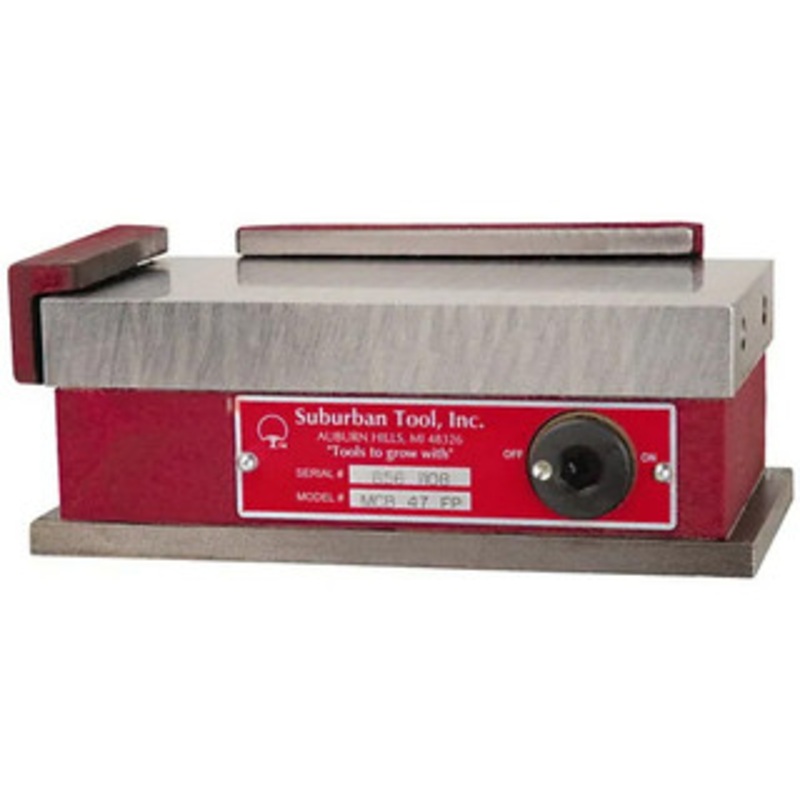 Suburban Tool Rectangular Permanent Magnetic Chuck MCB-47, Standard Pole, 7-1/2 x 4 x 2-5/8 – 77-523-9