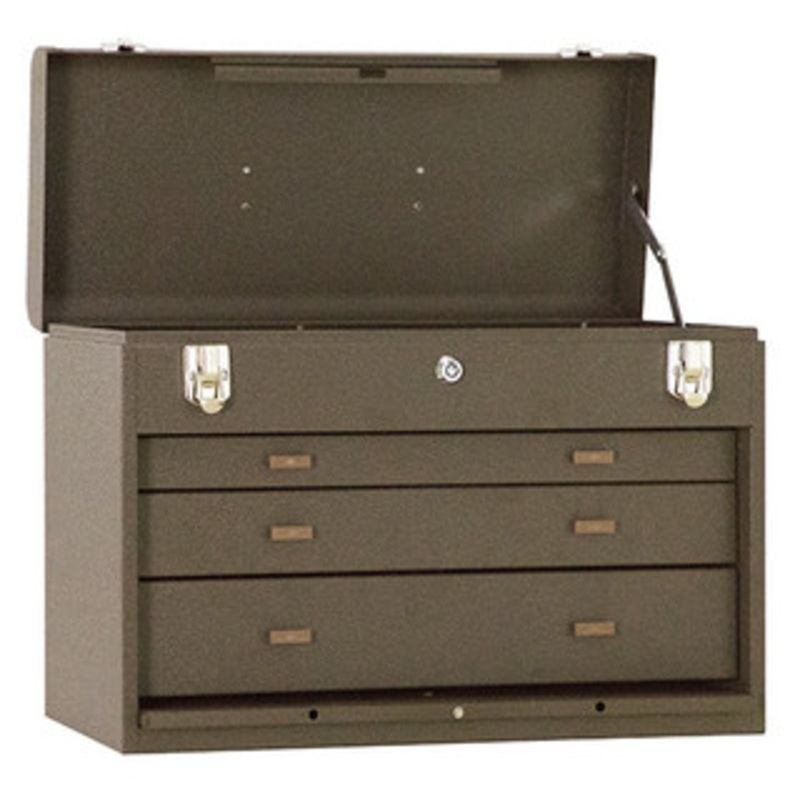 Kennedy 20 3-Drawer Machinists Chest, Brown Wrinkle – 620B