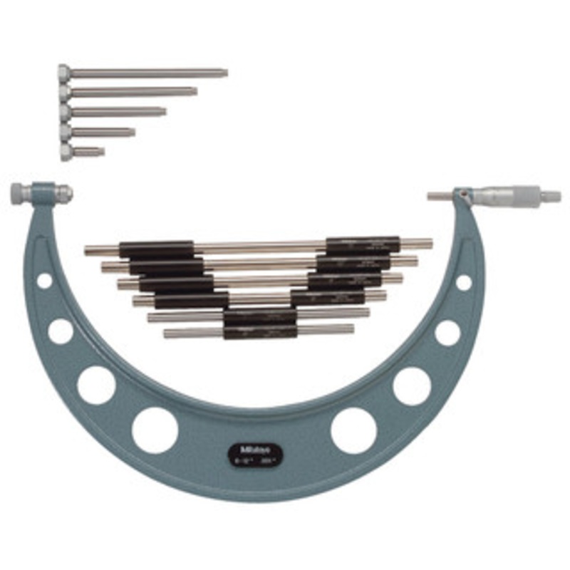 Mitutoyo Outside Micrometers, Series 104 with Interchangeable Anvils