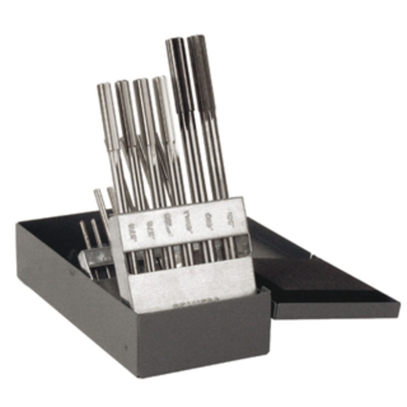 Precise 14 Piece H.S.S. Straight Flute Straight Shank Chucking Reamer Set – B39