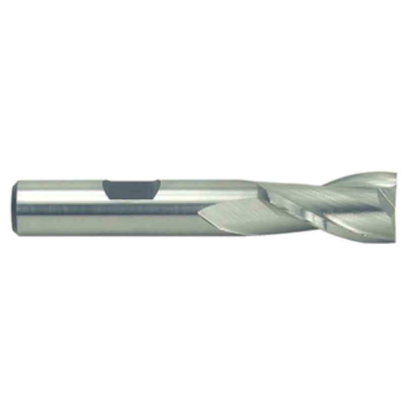 Precise 2 Flute M42 8% Cobalt Metric Single End Mill, 25mm Size, 1 Shank Diameter