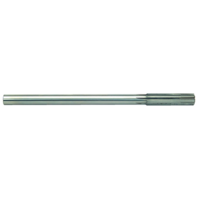 Precise Cobalt Straight Flute Chucking Reamer, Size 12.5mm, .4921 Decimal Size, 2 Flute Length, 8 Overall Length