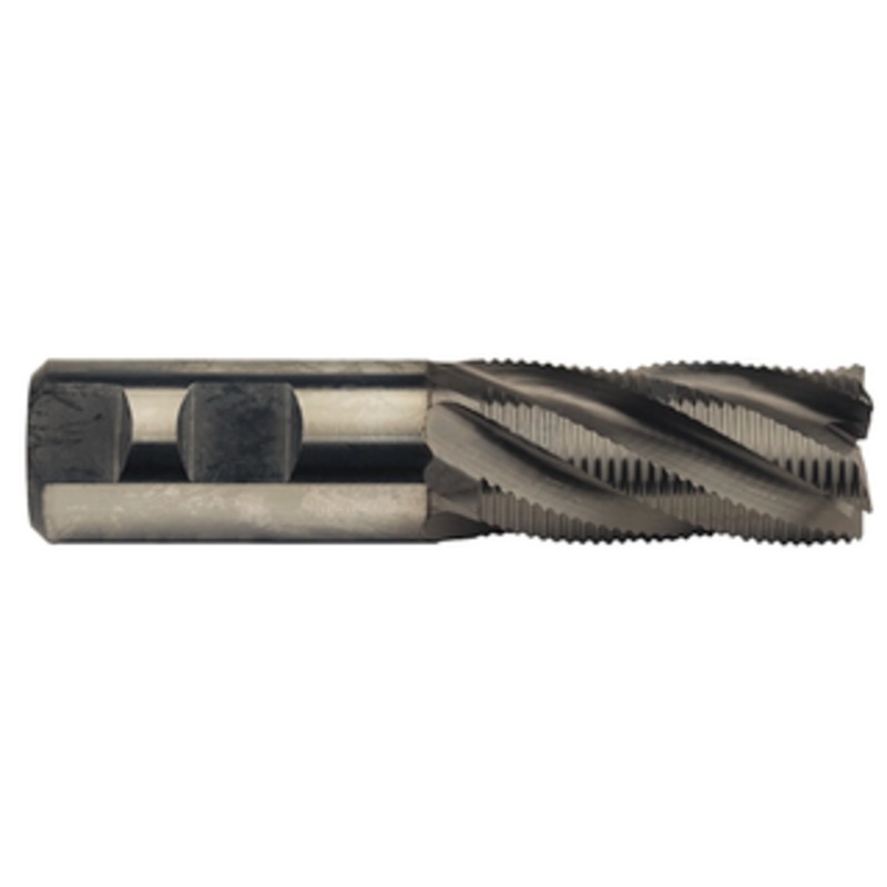Niagara Cutter 5 Flute M42 8% Cobalt TiCN Coated Fine Pitch Single End Mill, 1 Size, 1 Shank Diameter, 3 Length of Cut, 5-1/2 Overall Length