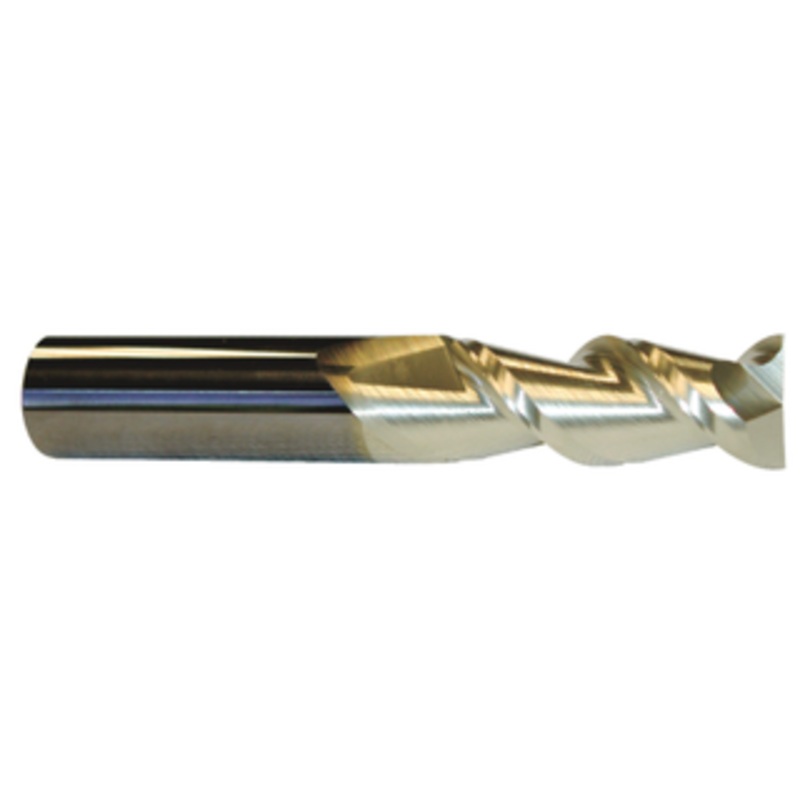 Promax 2 Flute Solid Carbide ZrN Coated Single End Mill, 5/8 Size & Shank Diameter, 1-5/8 Length of Cut, 3-1/2 Overall Length