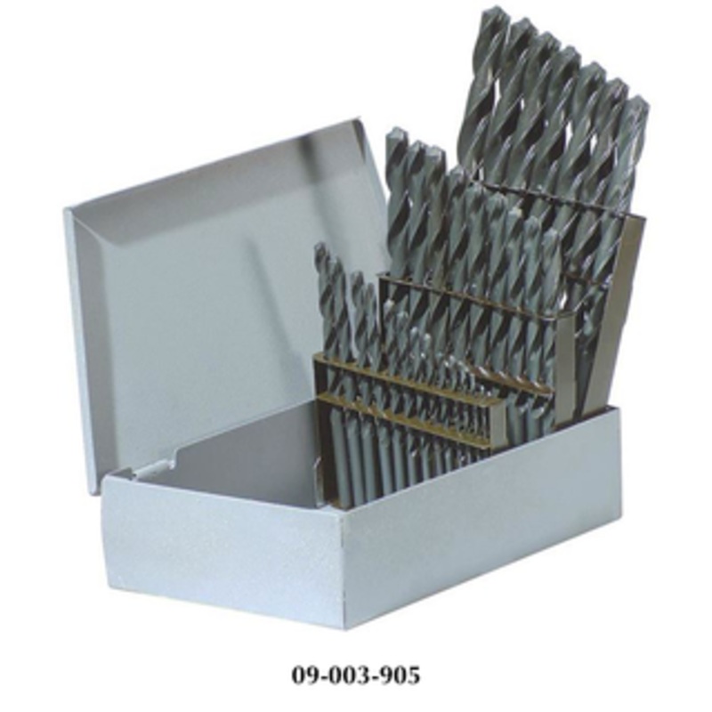 Rushmore USA 26 Piece A to Z TiALN Coated 118 Jobbers Length Twist Drill Set A39-TIALN