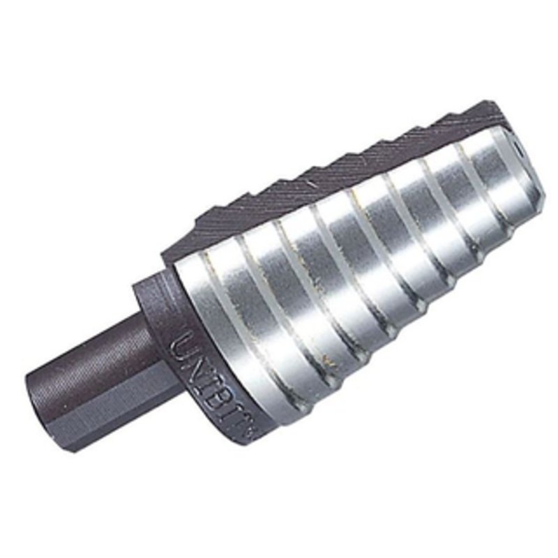 Irwin UNIBIT HSS Inch 10 Holes Enlarging Bit Step Drill, Sizes 13/16 to 1-3/8
