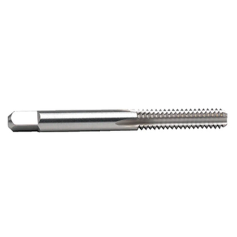 Precise 2 Flute Standard H.S.S. Steel Bottoming Hand Tap, #0-80 Thread Size, Thread Limit H2