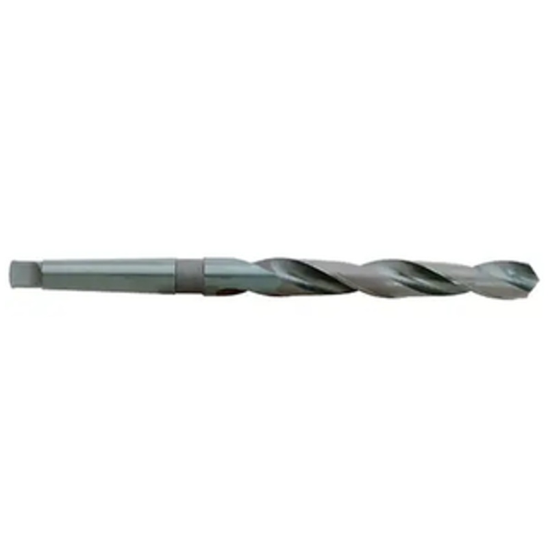 Precise H.S.S. Taper Shank Twist Drill, 1-27/32 Size, 4MT, 10-3/8 Flute Length, 16-1/4 Overall Length