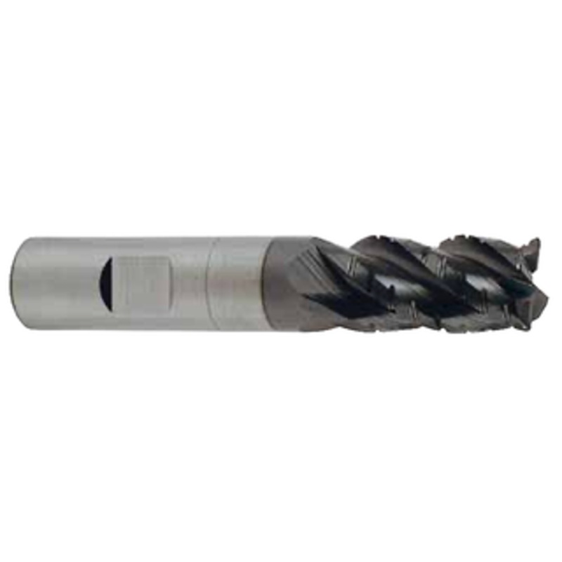 Promax 4 Flute Solid Carbide AlTiN Coated Roughing & Finishing End Mill, 3/4 Shank Dia., 4 OAL – 120-04814