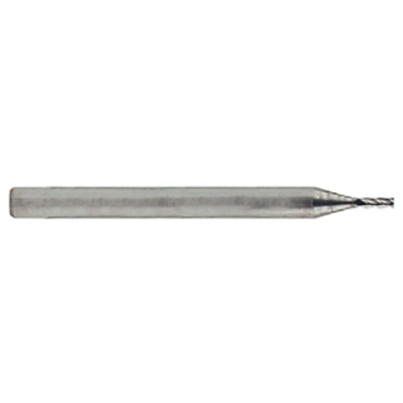 Niagara Cutter 4 Flute Solid Carbide Decimal Micro Single End Mill, .032 Size, .096 Length of Cut