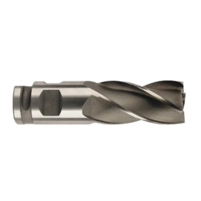 Precise 4 Flute Heavy Duty H.S.S. Single End Mill, 2 Size, 2 Shank Diameter, 6 Length of Cut, 9-3/4 Overall Length