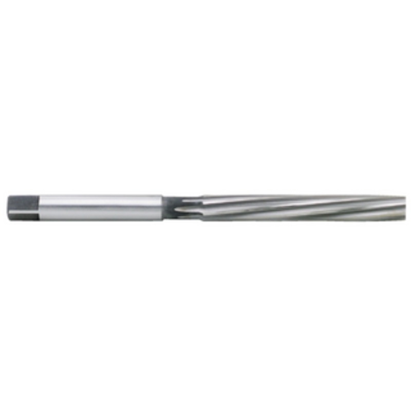 Precise H.S.S. Left Hand Spiral Reamer, 1/2 Size, 3 Flute Length, 6 Overall Length