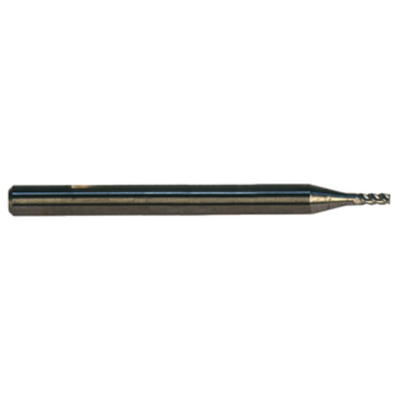 Rushmore USA 4 Flute Micrograin Solid Carbide Single End Mill, 27/64 Size, 7/16 Shank Diameter, 1 Length of Cut, 2-3/4 Overall Length