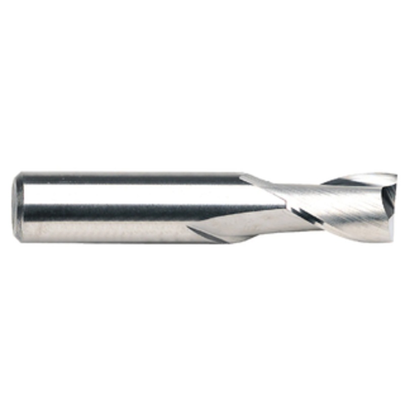 M.A. Ford 2 Flute Stub Length Micrograin 10% Cobalt Solid Carbide Single End Mill, 1/16 Size, 1/8 Shank Diameter, 1/8 Flute Length, 1-1/2 Overall Length