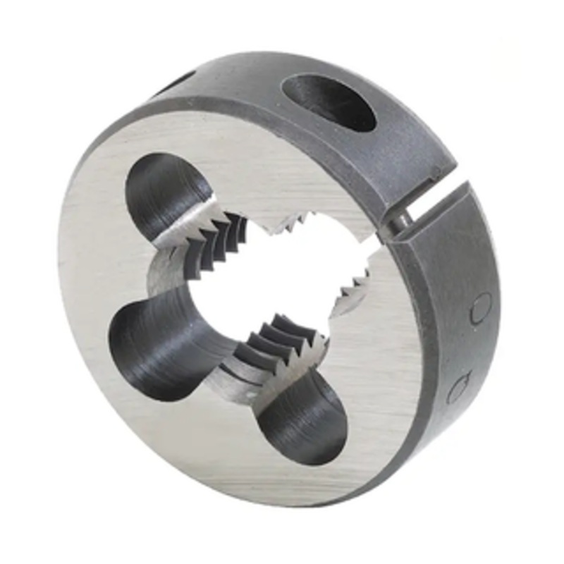Precise Metric Left Hand H.S.S. Round Die, 8mm-1.25mm Thread Size, 1 O.D.