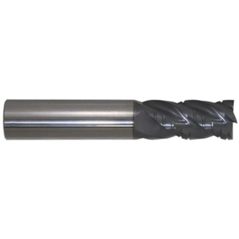 PROMAX Tools PRO-4 4 Flute Solid Carbide Harmonic Reduction AlTiN Coated Square Single End Mill, 1/2 Size & Shank Diameter, 1-1/4 Length of Cut, 3-1/2 Overall Length