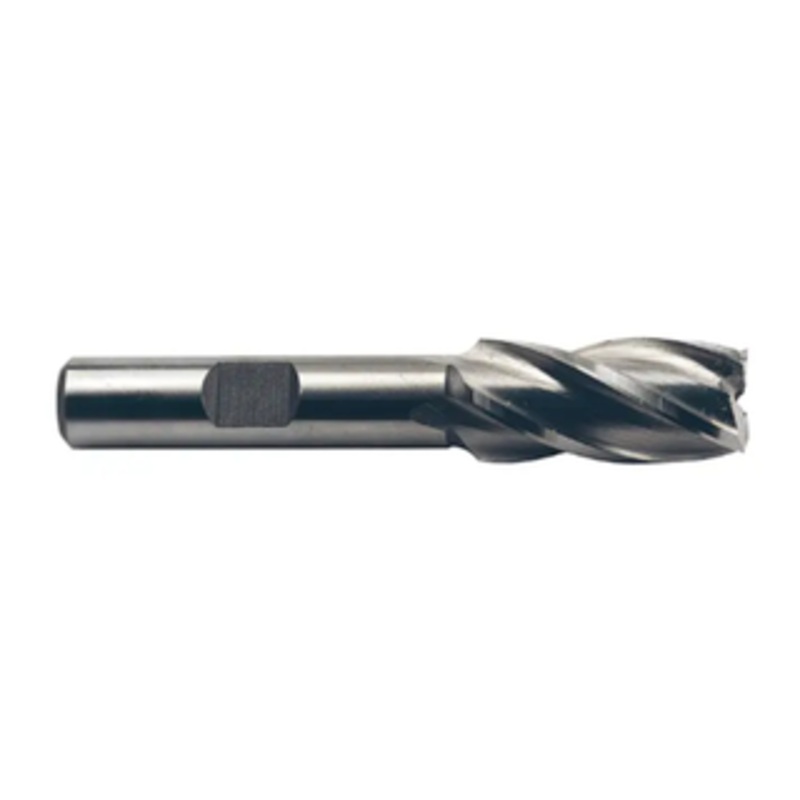 Weldon Tool 4 Flute H.S.S. Single End Mill, 9/16 Size, 1/2 Shank Diameter, 1-3/8 Length of Cut, 3-3/8 Overall Length