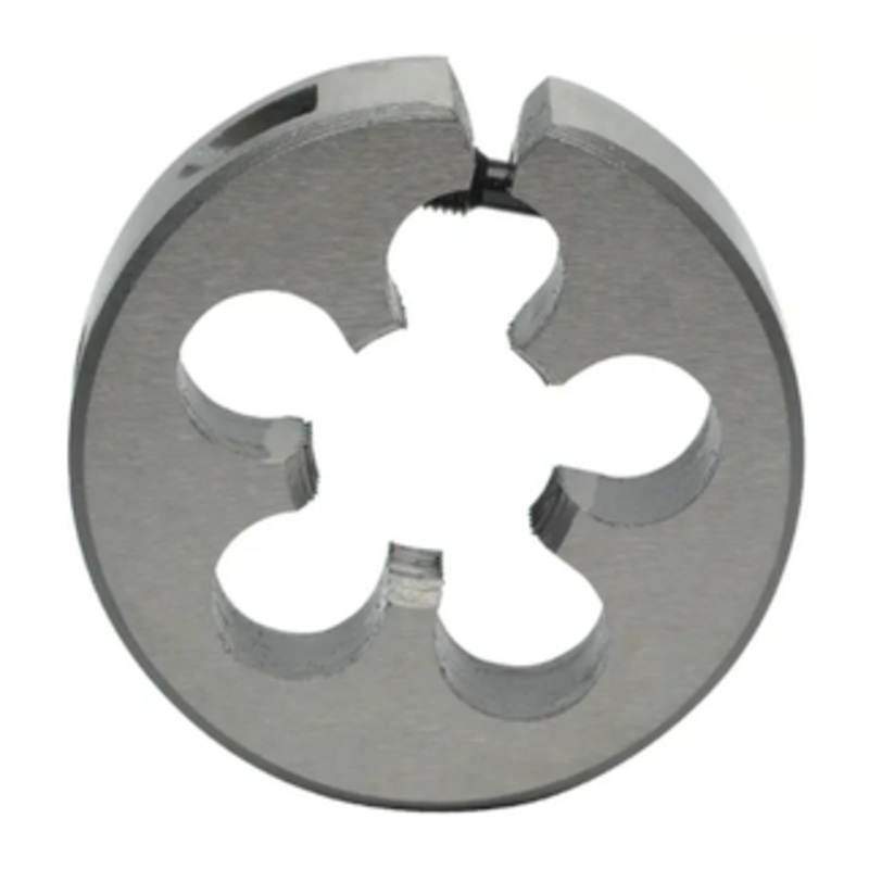 Precise Metric Right Hand H.S.S. Adjustable Round Split Die, 12mm-1.75mm Thread Size, 1-1/2 O.D.