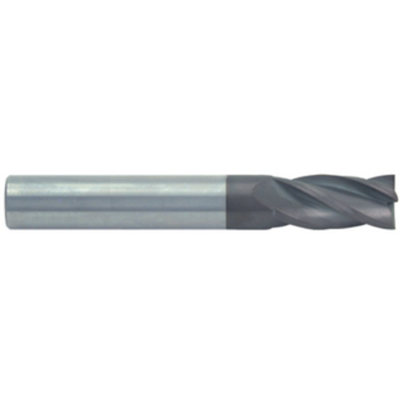 Rushmore USA 4 Flute Metric TiALN Coated Solid Carbide Single End Mill, 3mm Size, 3mm Shank Diameter, 12mm Length of Cut, 38mm Overall Length