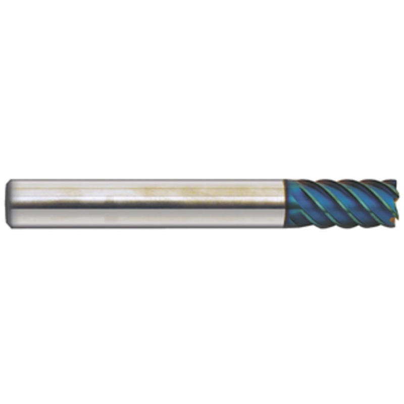 T&O 6 Flute SUPERCEED Solid Carbide X-Roc Coated 45Helix End Mill, 12mm Size & Shank Diameter, .50mm Corner Radius, 26mm Flute Length, 110mm Overall Length