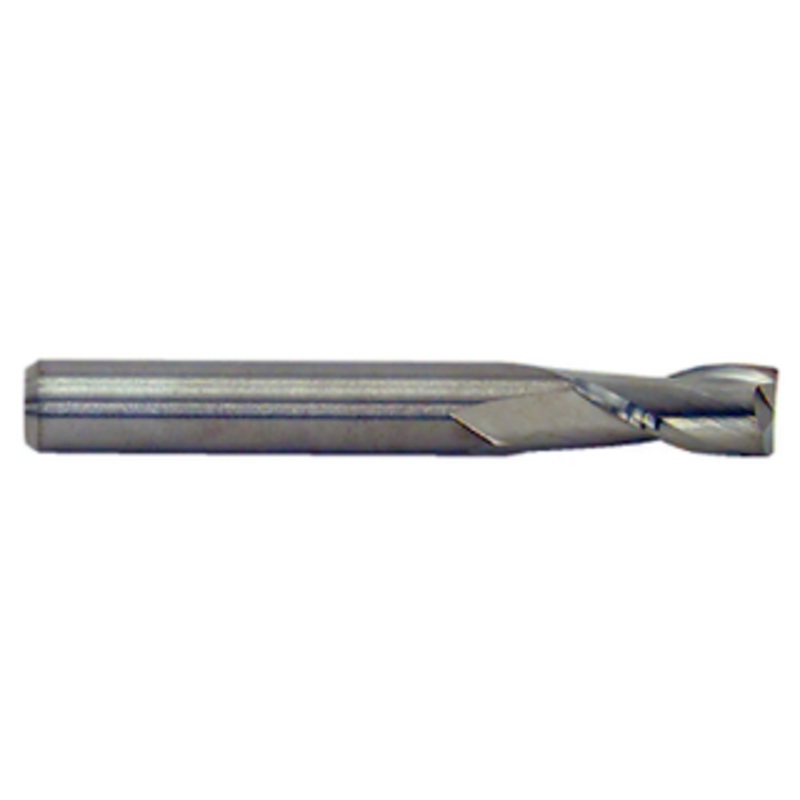 M.A. Ford 2 Flute Stub Length Micrograin 10% Cobalt Solid Carbide Single End Mill, 3/16 Size, 3/16 Shank Diameter, 3/8 Flute Length, 2 Overall Length