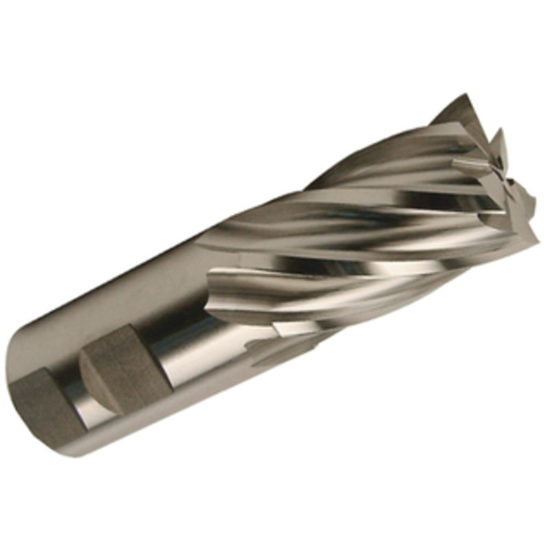 Niagara 6 Flute M42 8% Cobalt Single End Mill, 1 Size, 1 Shank Dia.