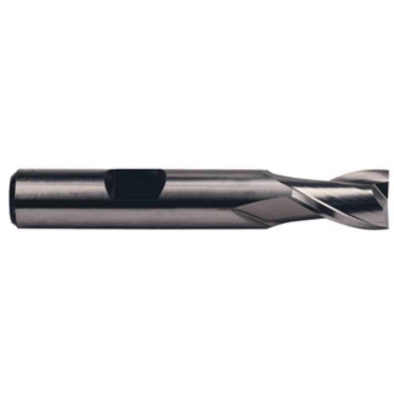 Precise 2 Flute H.S.S. Single End Mill, 1 Size, 1 Shank Diameter, 1-5/8 Length of Cut, 4-1/8 Overall Length