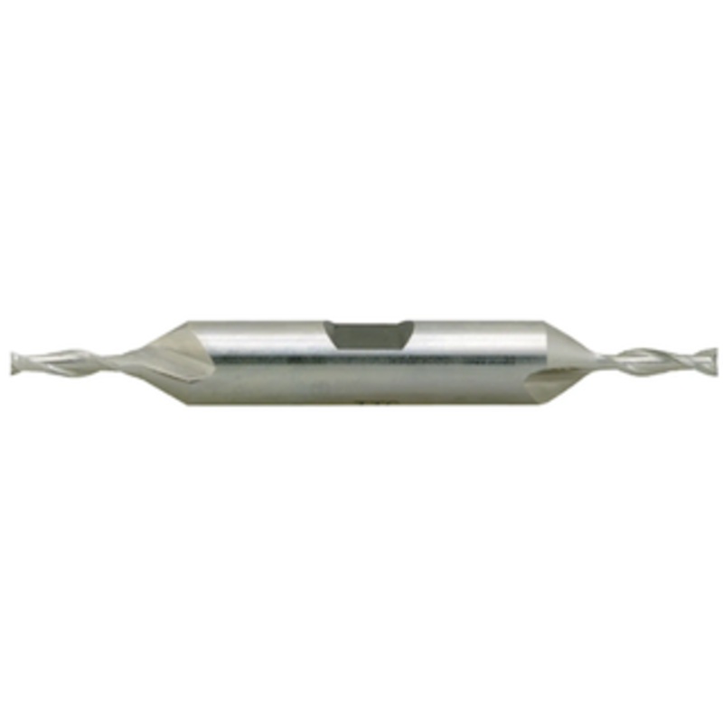 Precise 2 Flute M42 8% Cobalt Double End Mill, 5/16 Size, 3/8 Shank Diameter, 9/16 Length of Cut, 3-1/8 Overall Length