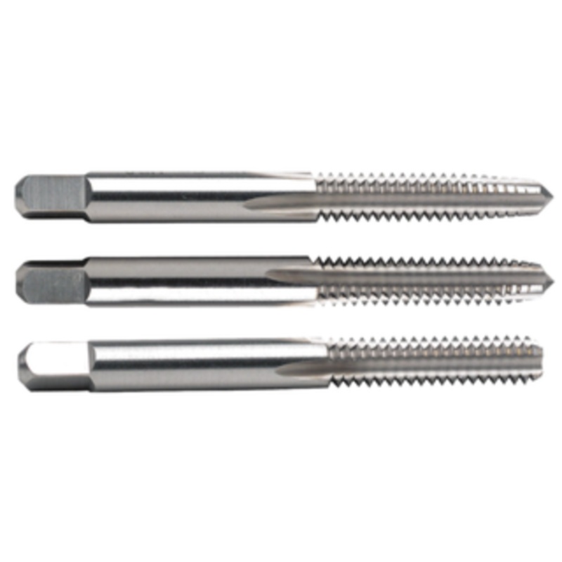 Precise 4 Flute Left Hand High Speed Steel Tap Set, 1-1/2-6 Size