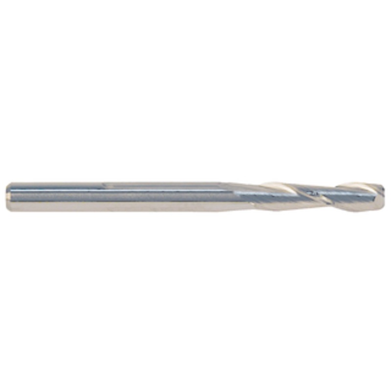 Rushmore USA 2 Flute Metric Micrograin Solid Carbide Single End Mill, 4.5mm Size, 5mm Shank Diameter, 15mm Length of Cut, 50mm Overall Length