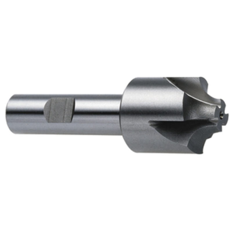 KEO 4 Flute H.S.S. Corner Rounding End Mill, 1/16 Radius, 3/8 Shank Diam., 7/16 Cutter Diam., 1/4 Tip Diam., 2-1/2 Overall Length