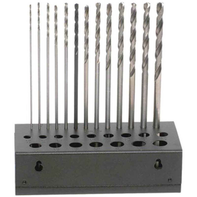 Precise 13 Piece Aircraft Extension Drill Set, 1/16 to 1/4 by 64ths, 6 OAL