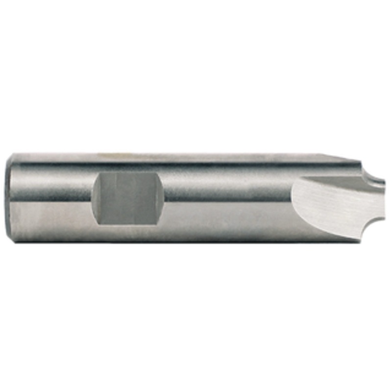 Rushmore USA 3 Flute Cobalt Corner Rounding End Mill, 1/8 Radius, 1/2 Shank Diameter, 5/8 Largest Diameter, 3 Overall Length