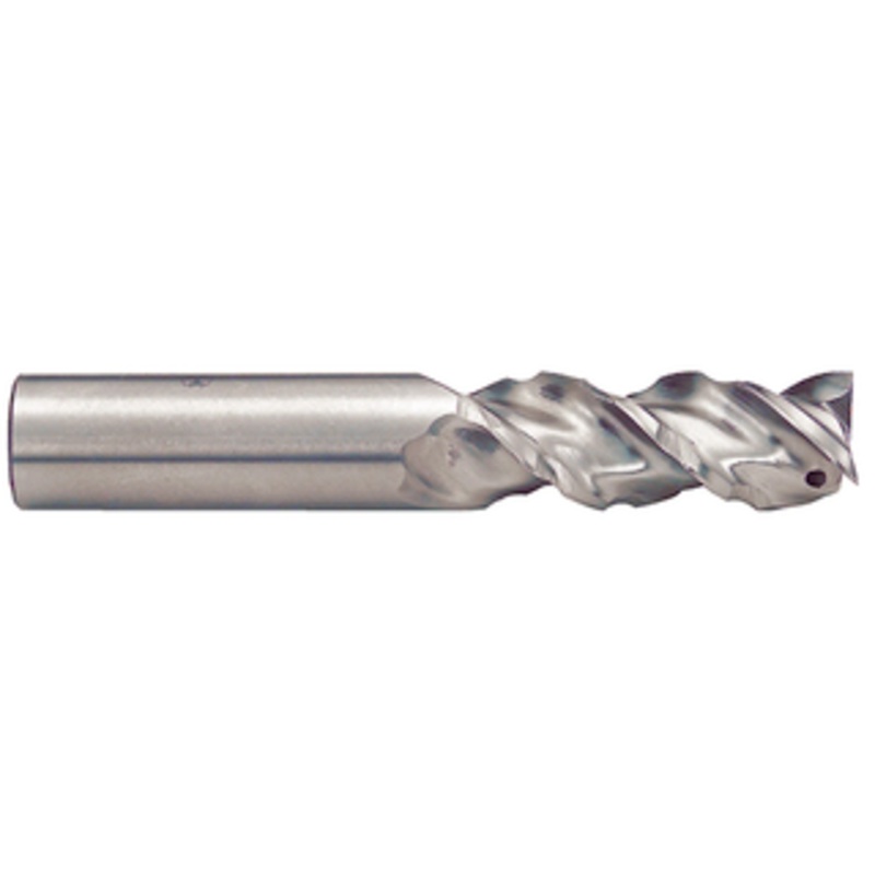 Minicut International 3 Flute Series RPM-PM Super Cobalt Roughing Single End Mill, 3/8 Size & Shank Diameter, 3/4 Length of Cut, 2-1/2 Overall Length