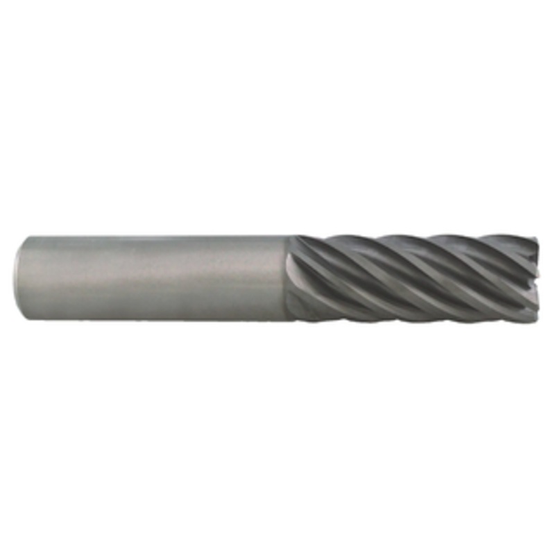 PROMAX Tools 7 Flute nACRo Coated Carbide Unequaled Index Single End Mill, 3/8 Size & Shank Diameter, 7/8 Length of Cut, 2-1/2 Overall Length