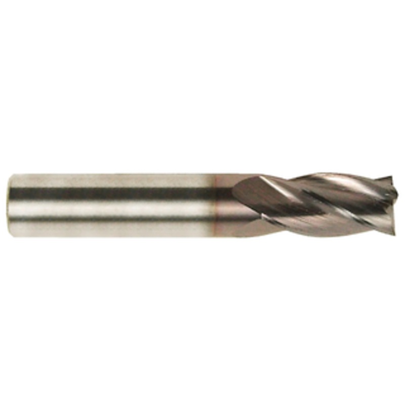 M.A. Ford 4 Flute Micrograin Solid Carbide TiCN Coated Single End Mill, 5/8 Size & Shank Diameter, 1-1/4 Length of Cut, 3-1/2 Overall Length