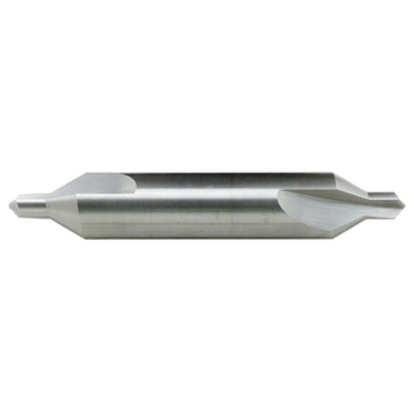 M.A. Ford Solid Carbide 60 Angle Combination Drill & Countersink, #0 Size, 1/8 Body Diameter, 1/32 Drill Diameter, 1-1/8 Overall Length
