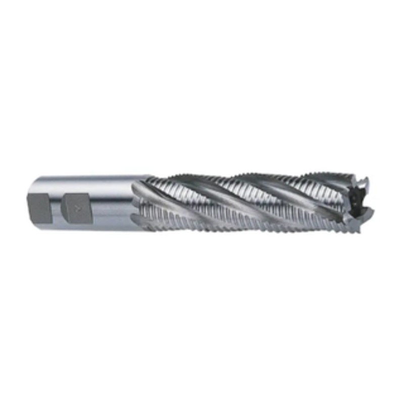 Precise 4 Flute M42 8% Cobalt Coarse Round Tooth Roughing Single End Mill, 5/8 Size, 5/8 Shank Diameter, 2-1/2 Length of Cut, 4-5/8 Overall Length
