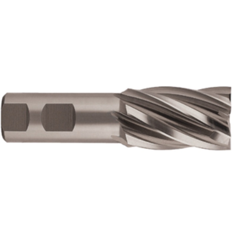 Precise 6 Flute 32mm Size H.S.S. Metric Non-Center Cutting Single End Mill, 1 Shank, Length of Cut 2