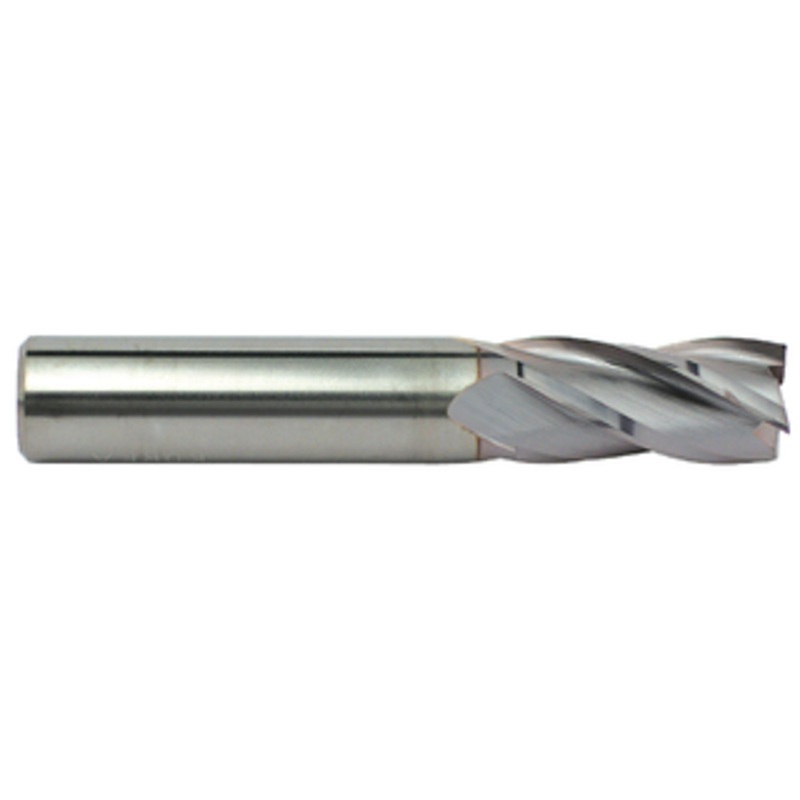 T&O 4 Flute SuperCEED Solid Carbide TiCN Coated Finishing Single End Mill, 3/32 Size, 1/8 Shank Diameter, 3/8 Length of Cut, 1-1/2 Overall Length