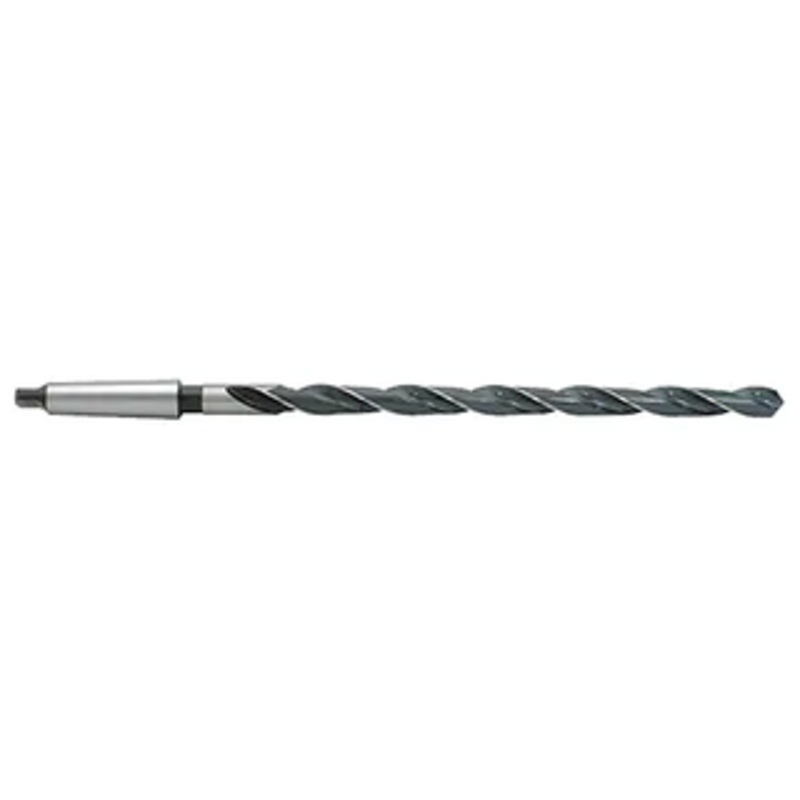 Precise 118 H.S.S. 3MT Taper Shank Extra Long Twist Drill, 1-1/16 Size, 18 Flute Length, 24 Overall Length