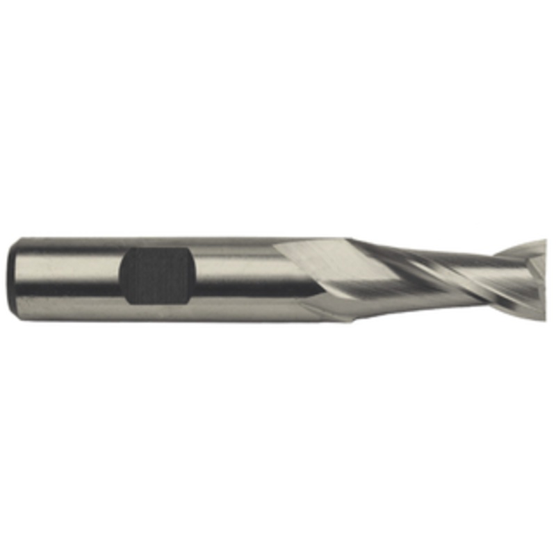 Precise 2 Flute M42 8% Cobalt Metric Single End Mill, 12.5mm Size, 1/2 Shank Diameter